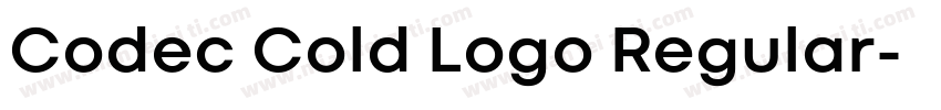 Codec Cold Logo Regular字体转换